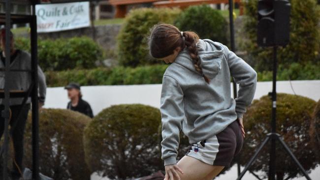 Eighty8 Dance Companyâ€™s crew tearing up the competition at the Unlock the Block event, at Ipswich's Darcy Doyle Place on August 12, 2022. Picture: Peta McEachern