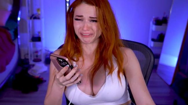 Twitch streamer Kaitlyn ‘Amouranth’ Siragusa has revealed alleged abuse by her husband. Picture: Twitch/Twitter