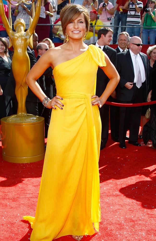 Actress Mariska Hargitay arrives at the 60th Primetime Emmy Awards held at Nokia Theatre on September 21, 2008 in Los Angeles, California. Picture:Frazer Harrison/Getty Images