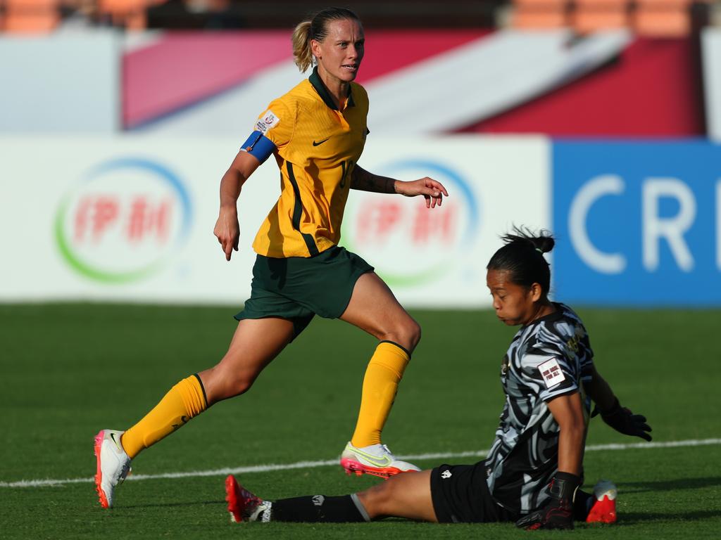 Emily van Egmond helped herself to four goals. Picture: Getty Images