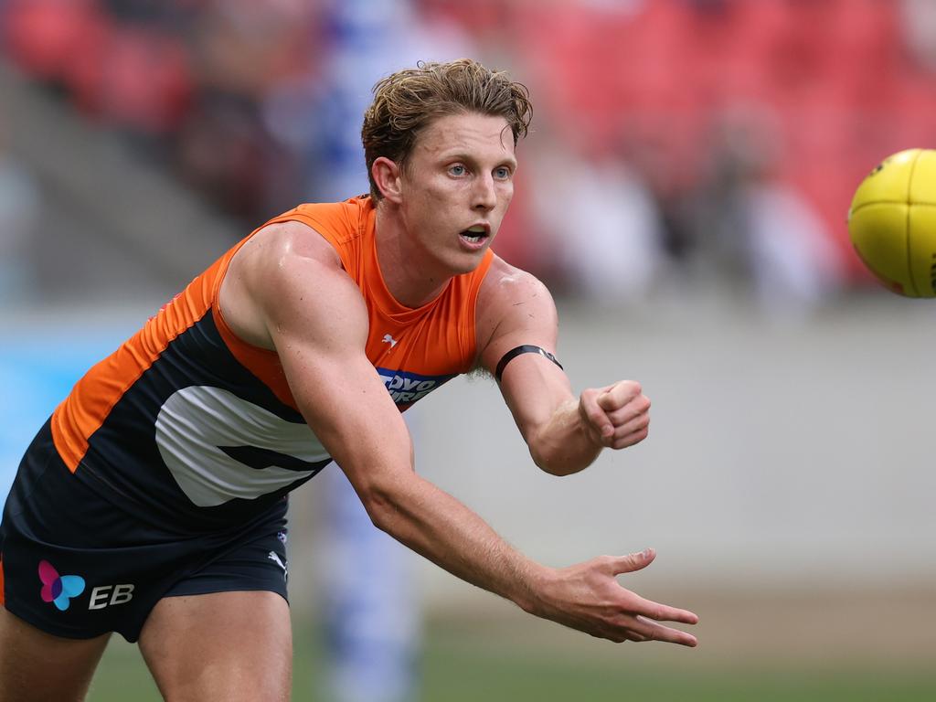 Rebounder Lachie Whitfield was brilliant late in the year. Picture: Jason McCawley/AFL Photos