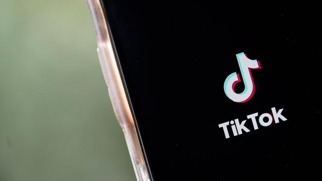 The TikTok app is displayed on an Apple iPhone. Picture: Drew Angerer/Getty Images