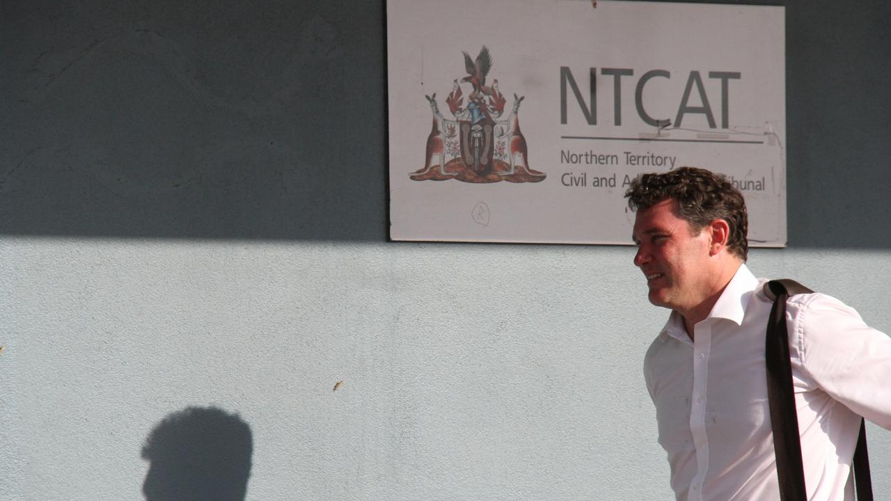 Hamish Baddeley leaves the Northern Territory Civil and Administrative Tribunal, Westpoint Building, Alice Springs, Tuesday November 5. Picture: Gera Kazakov