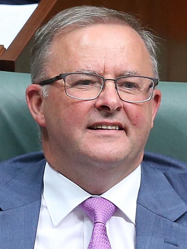 Anthony Albanese kept up the pressure on Barnaby Joyce over infrastructure. Picture: Kym Smith