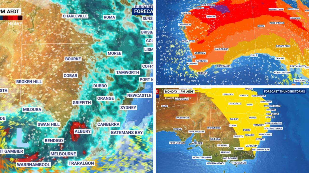 Melbourne, Brisbane, Sydney, Perth forecast Christmas weather wet in