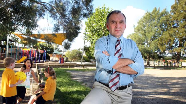 Berwick Lodge Primary School principal Henry Grossek says filling teaching positions was stressful. Picture: David Geraghty