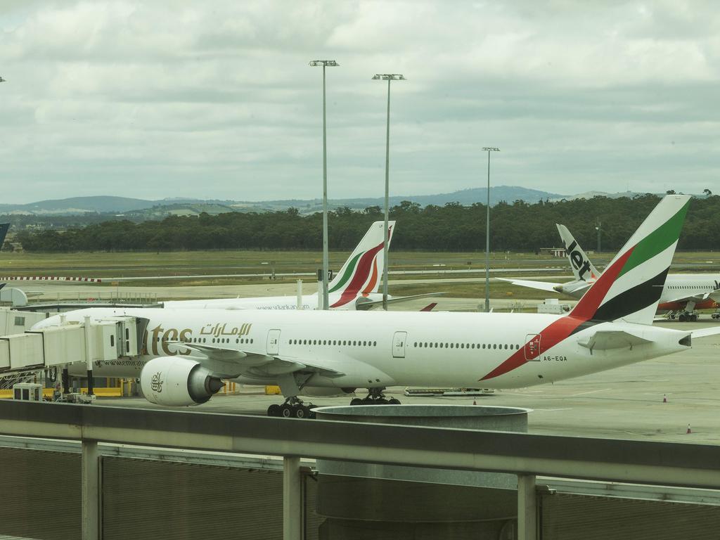 After Emirates’ announcement it would suspend flights to the nation’s east coast, the federal government said it would commission 20 repatriation flights. Picture: Rob Leeson.