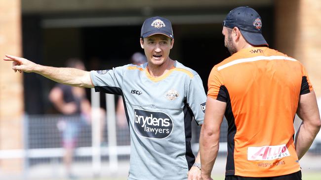 Jason Taylor and Robbie Farah claim their relationship has mended. Picture: Peter Lorimer.