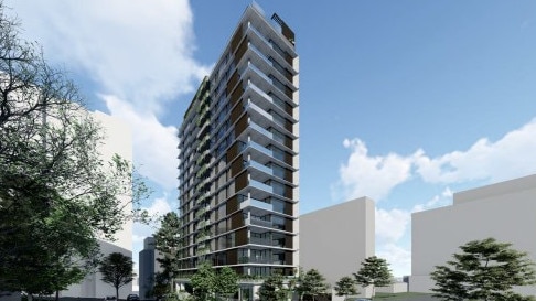 Artist impression for the development project submitted for 112-130 Lambert St, Kangaroo Point.