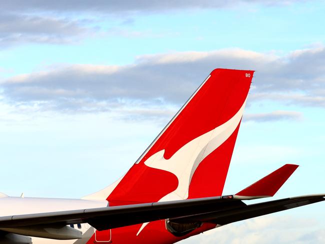 BRISBANE AUSTRALIA THURSDAY 19TH DECEMBER 2024 Generic picture of a QANTAS plane at the Brisbane International Airport Picture David Clark