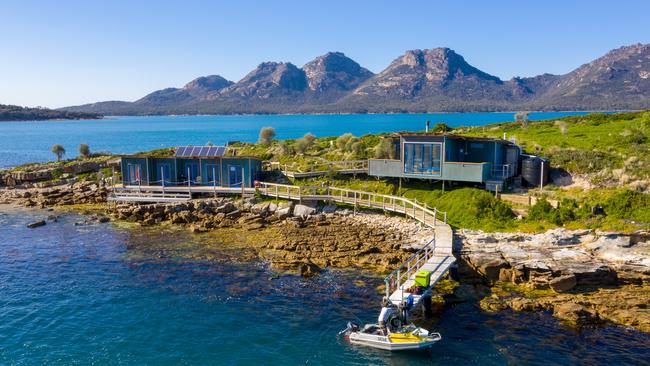 Clem Newton-Brown bought and redeveloped Picnic Island in Tasmania and now wants to develop more islands. Picture: Luke Tscharke