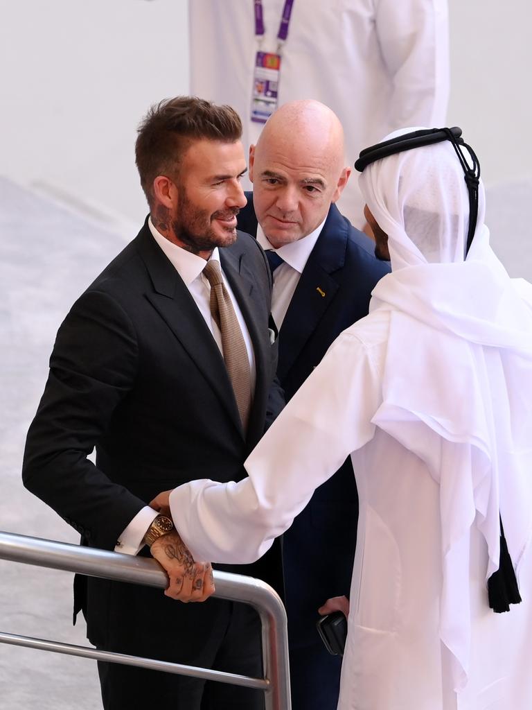 David Beckham Laces into Brogues at 2023 Leagues Cup's Final Match