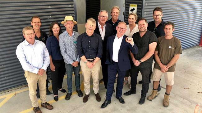 DEAL: Health Minister Brad Hazzard with members of the Steering Committee for the Transfer of Old Byron Bay Hospital to Community Hands. Picture: Christian Morrow