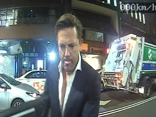 CCTV footage released by police allegedly shows Brett Henson stealing a taxi in Sydney's CBD in November, 2022. Picture: NSW Police