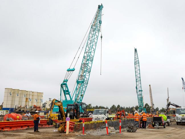 The largest work site for the project is in Heatherton, pictured, where trains for the new line would be stored, maintained and cleaned. Picture: Mark Stewart