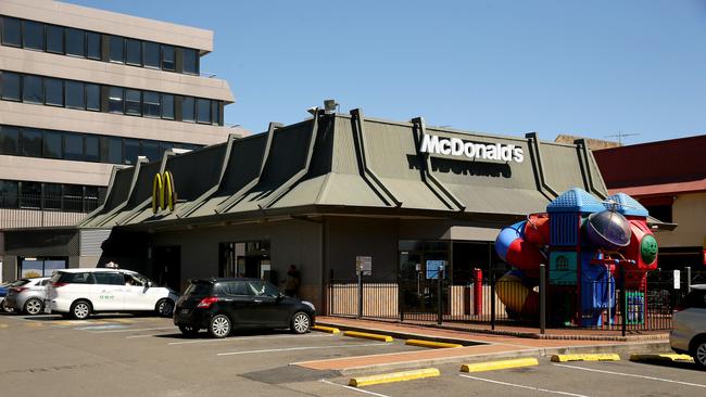 The car was stolen outside this McDonald’s on the corner of Church St and Victoria Rd in Parramatta.