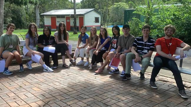 Holy Spirit College Mackay Year 11 student Krystopher Gakowski, pictured third from the right, was selected to represent Mackay in the 2022 Queensland Youth Parliament. Picture: Facebook