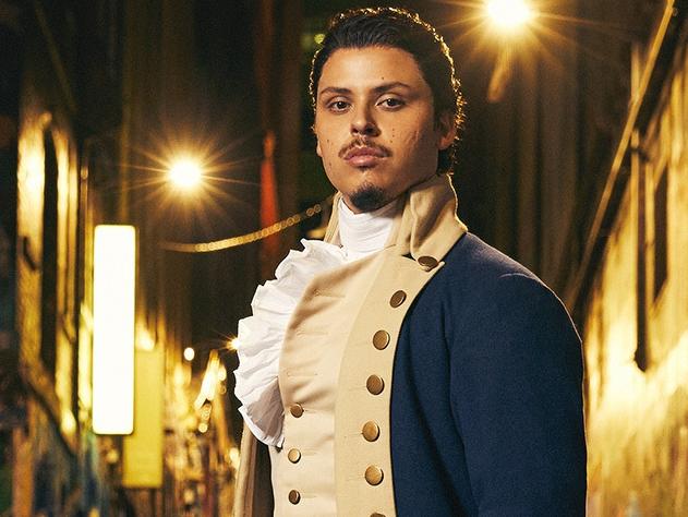Jason Arrow as Alexander Hamilton. Picture: Sam Bisso