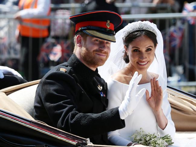 The public’s fascination with Meghan Markle was at its height in the early days of her marriage to Prince Harry. Picture: Getty Images