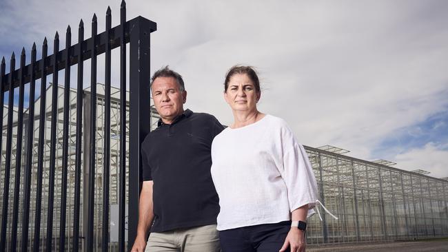 Peter and Ariana Petsios outside SA Tomato in Virginia. Picture: Matt Loxton