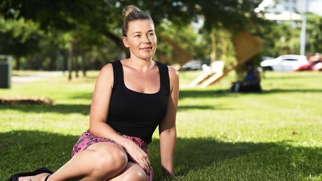 Stacee Harris is grateful for the support she’s received in Darwin but thinks there could be better services. Picture: KERI MEGELUS