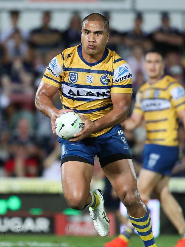 Peni Terepo playing for the Eels in 2019. Picture: Michael Chambers