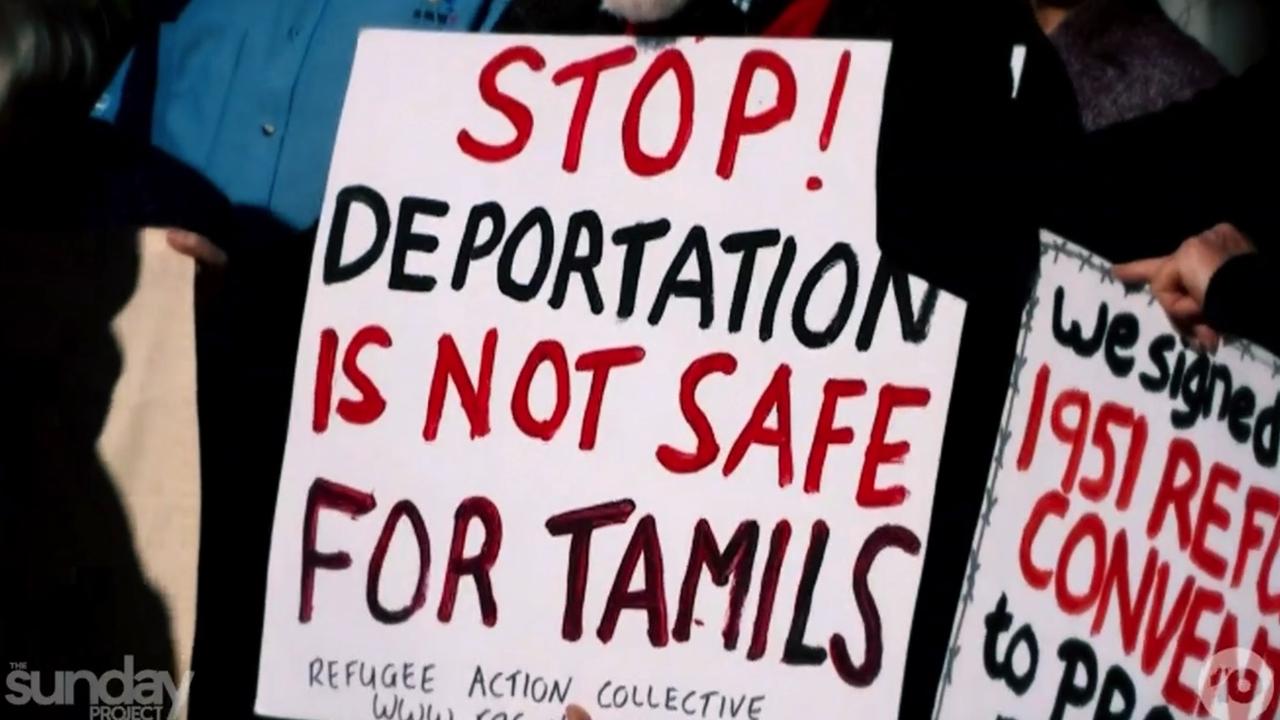 Protests were held in Biloela and other parts of Australia in support of the Murugappan family who fled Sri Lanka by boat 10 years ago. Picture: The Sunday Project