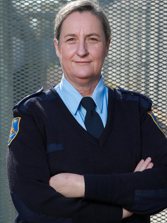 Senior correctional officer Nicole Jess, at Silverwater Prison. Picture: Justin Lloyd.