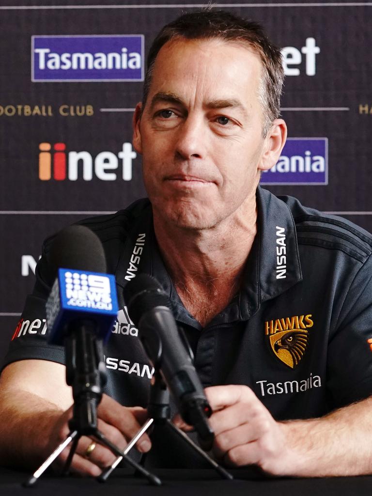 Hawks coach Alastair Clarkson said Roughead was a club treasure. Pic: AAP