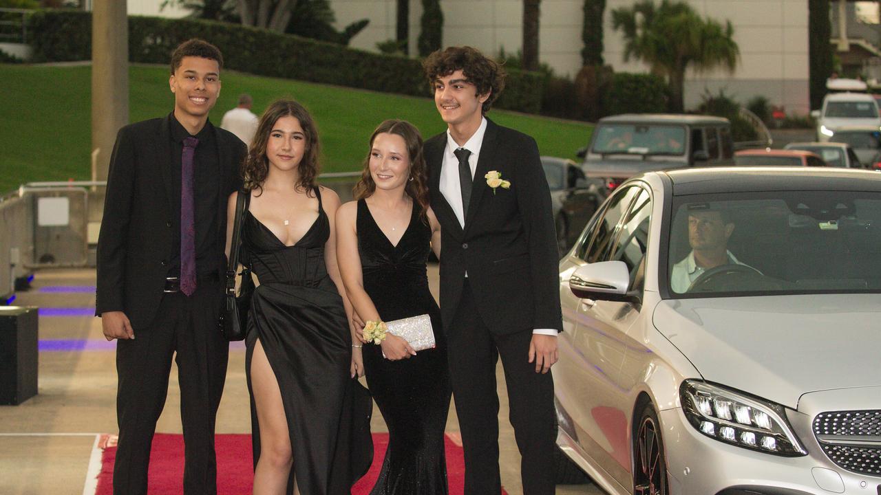 Arrivals at the Southport State High school formal held at Sea World.Picture: Glenn Campbell