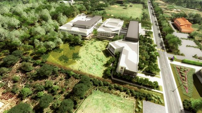 An artist's impression of the Wyvern Private Hospital being built at Terrey Hills. Picture: ADP Consulting