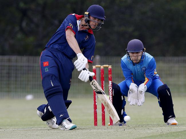 Riley Keen hits out for Western at the U19s Country Championships. Picture: John Appleyard