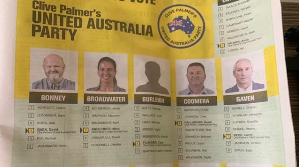 Clive Palmer's United Australia Party candidate for Burleigh, Carlo Filingeri, is a mystery to both his fellow candidates and the community. Photo: Supplied