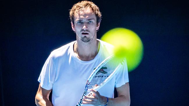 Daniil Medvedev has a pretty good draw so should go deep into the tournament. Picture: Patrick HAMILTON / AFP