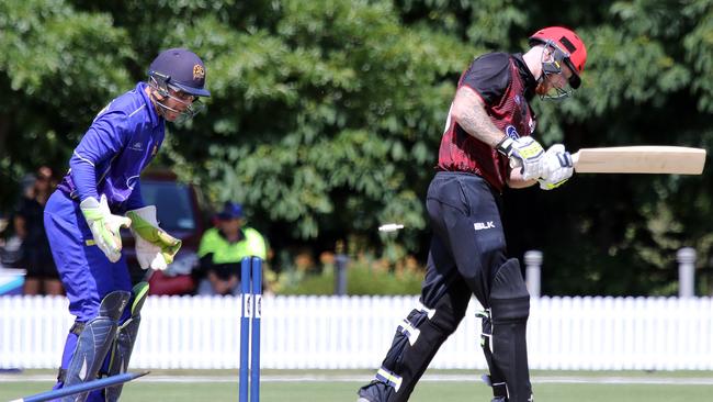 Stokes was knocked over for just two runs. Picture: AAP
