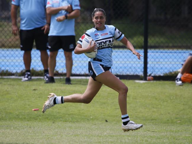 KirrawahnDuckettNSWRL Junior Reps  Tarsha Gale Rd 2 Cronulla v Manly Captain Cook Dr, Cronulla NSW 2230, Australia,Saturday, 8 February 2025Picture Warren Gannon Photography