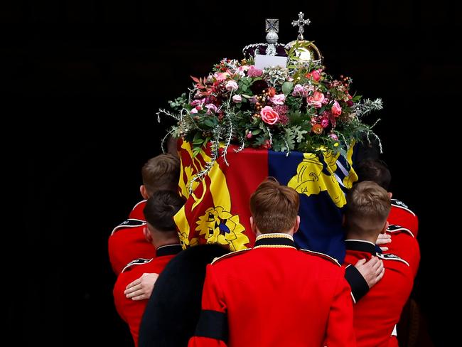 Queen Elizabeth II is laid to rest. Picture: Jeff J Mitchell/Getty Images