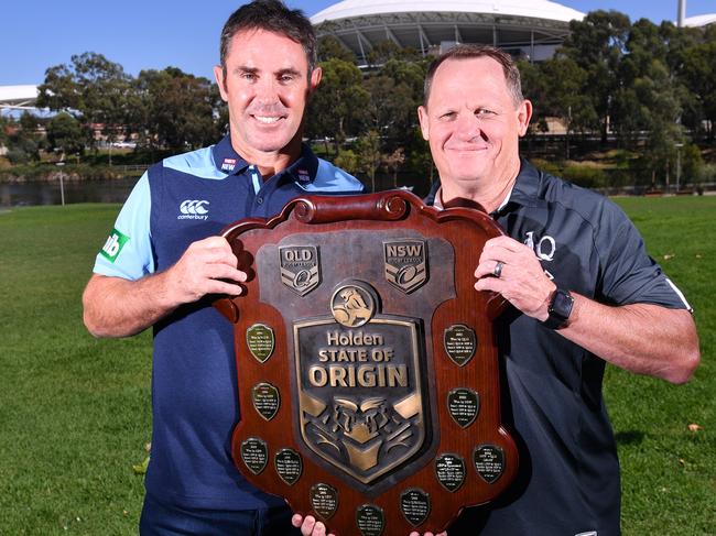 NSW Blues coach Brad Fittler and Maroons Coach Kevin Walters.