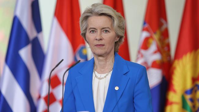 European Commission President Ursula von der Leyen in Berlin. Picture: Getty Images.