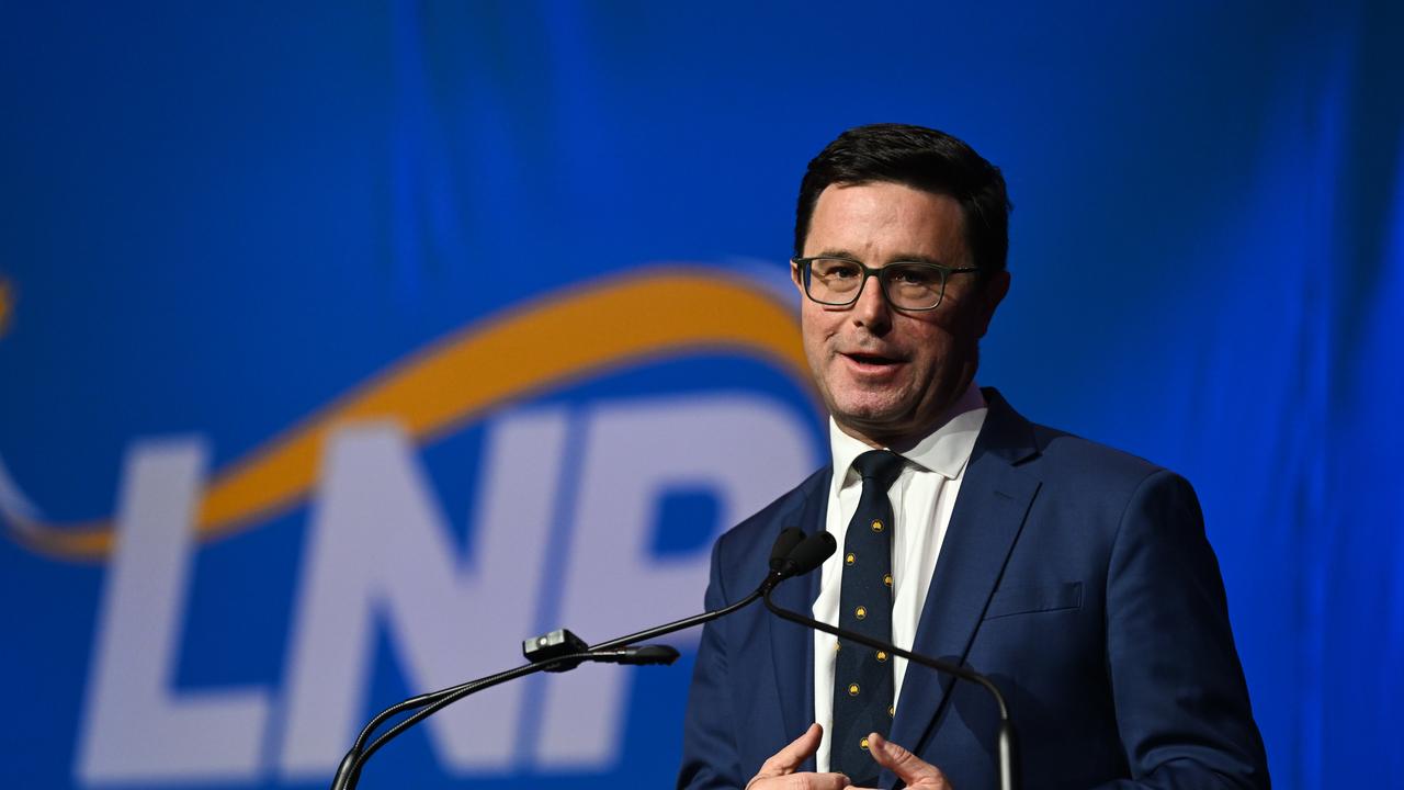 Federal Nationals Leader David Littleproud speaks during the LNP Convention in Brisbane. Picture: Dan Peled / NewsWire