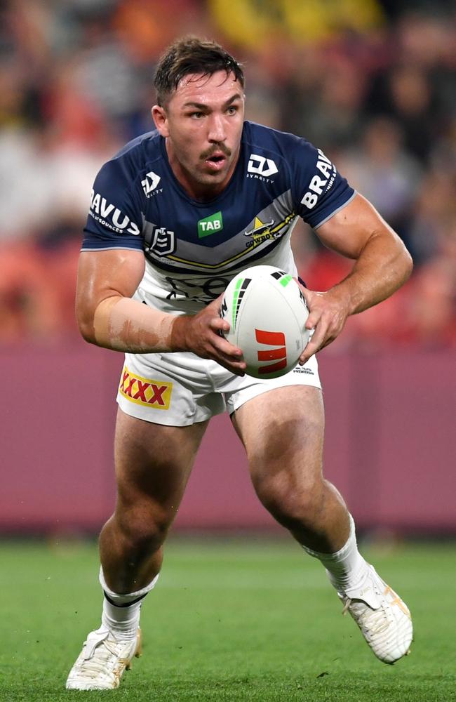 Reece Robson of the Cowboys during the 2023 NRL season. Picture: NRL Imagery