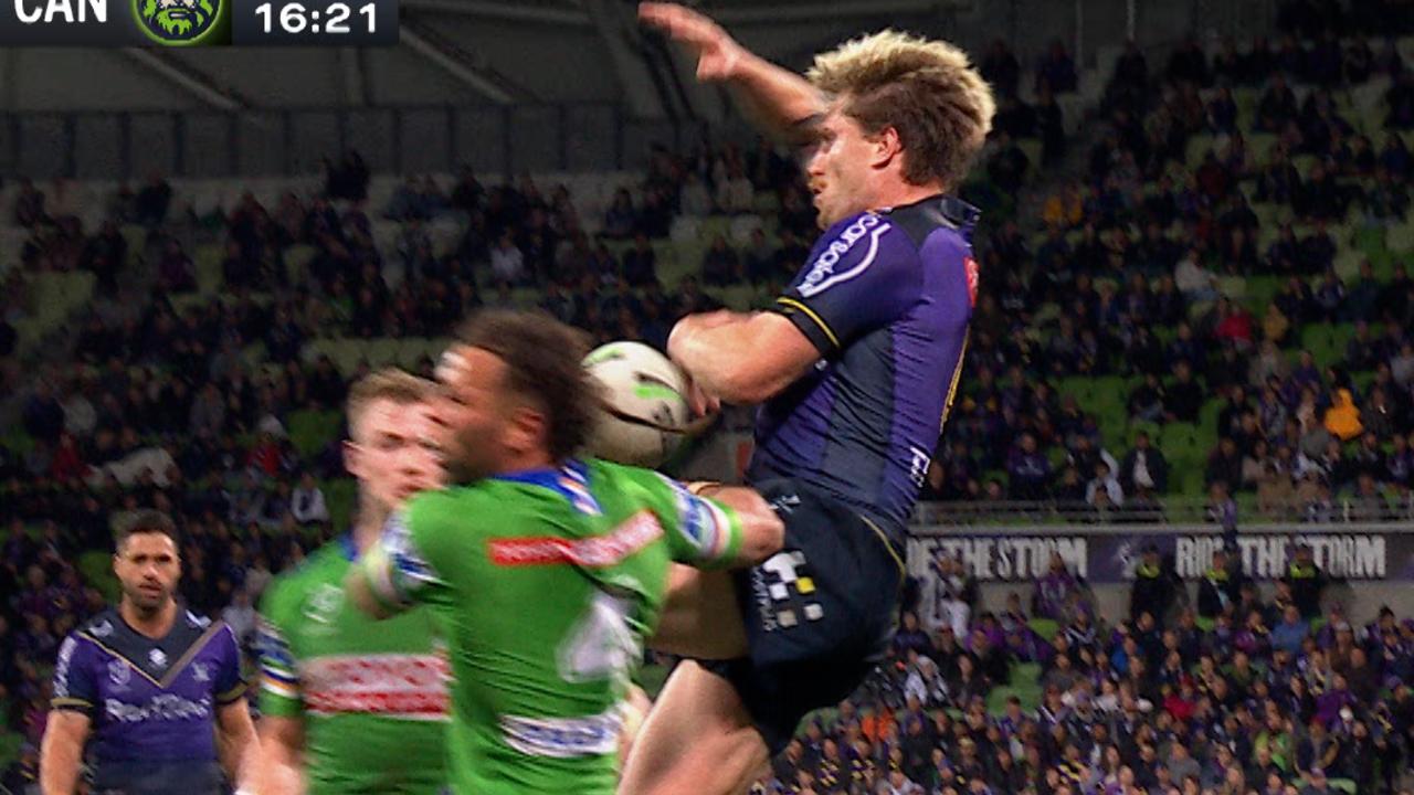 Cameron Munster tackled by Kris