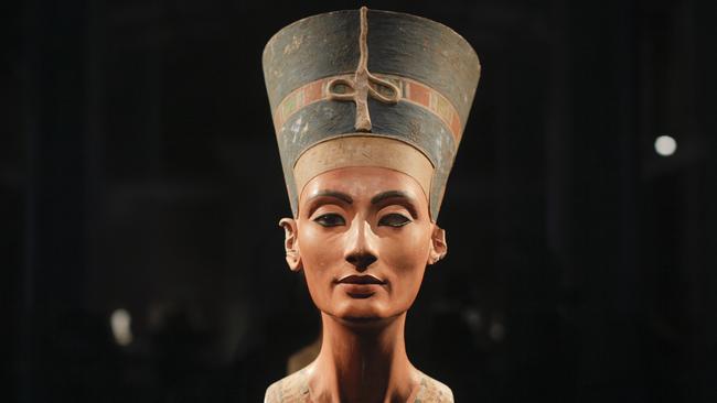 The famous 3300-year-old bust of Queen Nefertiti at the New Museum in Berlin, Picture: AP