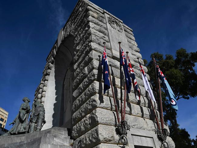 The War Memorial on North Terrace in Adelaide. Picture: NCA NewsWire/Naomi Jellicoe