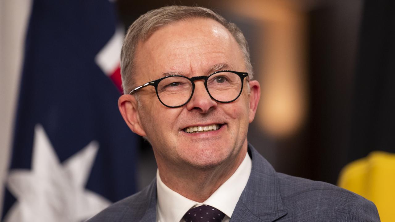 Prime Minister Anthony Albanese is understood to have told the Morrison family there’s no rush to vacate Kirribilli House. Picture: Martin Ollman/NCA NewsWire.