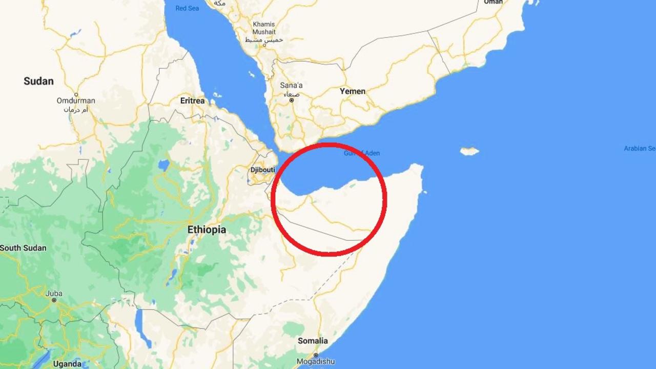 Somaliland is located in the north of the Horn of Africa. Picture: Google