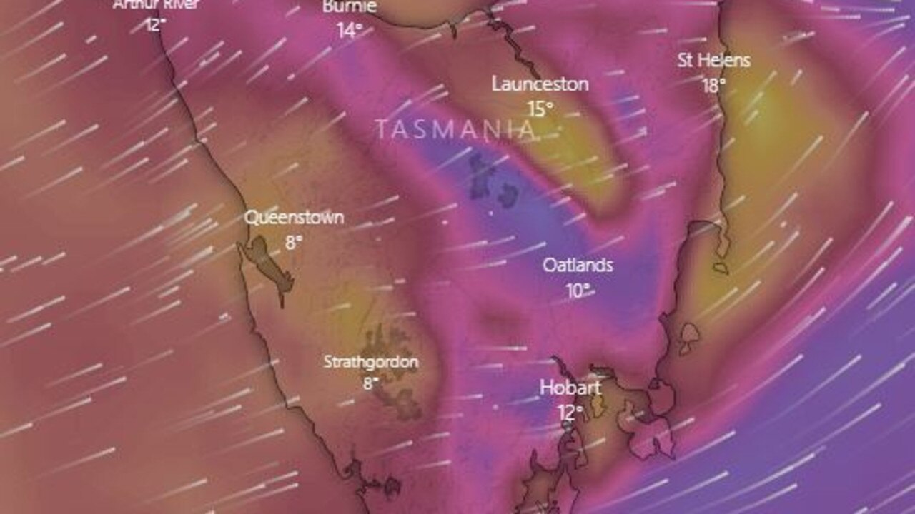 Tasmania is set to be very windy on Sunday October 1.