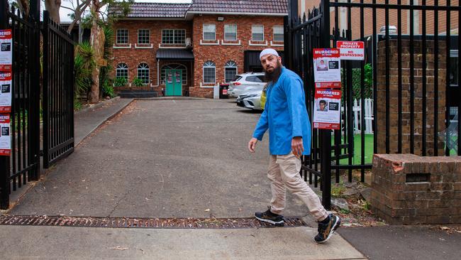 Wissam Haddad outside the Al Madina Dawah Centre in Bankstown in Sydney’s southwest. Picture: Justin Lloyd