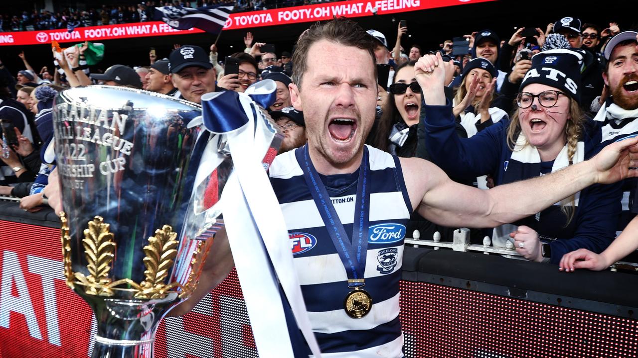 Patrick Dangerfield of the Cats. Picture: Michael Klein