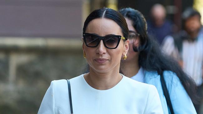 Antoinette Lattouf arrives at Federal Court in Sydney. Picture: NewsWire / Flavio Brancaleone